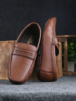 CLOG LONDON - Mens Casual Loafers Tan