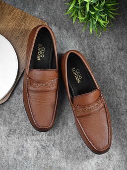 CLOG LONDON - Mens Casual Loafers Tan