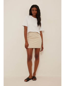 NA-KD - Women Beige Detailing Pencil Skirt
