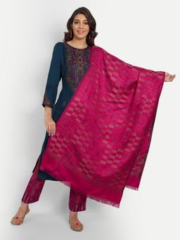 HK colours of fashion - Woven Pashmina Unstitched Dress Material (Set of 3)