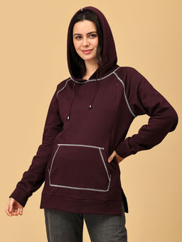 The Mom Store - Grape To Meet You Maternity and Nursing Hoodie