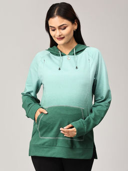 The Mom Store - Ombre Meadow Maternity and Nursing Hoodie