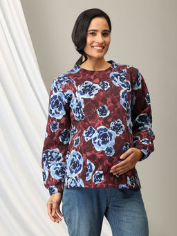 The Mom Store - Wildflower Whimsy Maternity and Nursing Sweatshirt