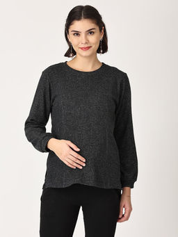 The Mom Store - Eclipse Maternity Sweatshirt with Nursing