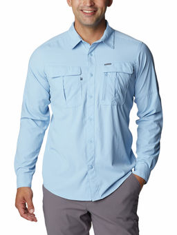 Columbia - Mens Blue Colour Newton Ridge Ii Full Sleeve Shirt