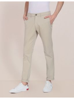 U.S. POLO ASSN. - Austin Trim Fit Solid Casual Trousers