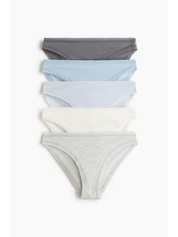 H&M - Women White 5-Pack Cotton Briefs