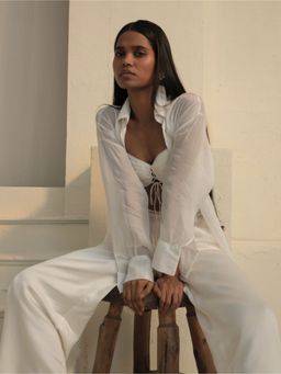 BEYOND - Swan Shirt White