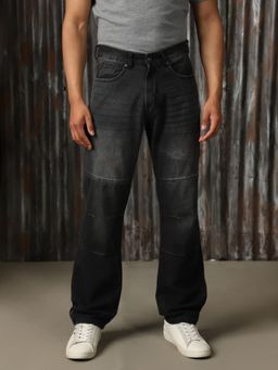 High Star - Men Regular Washed Tapered Fit Cotton Mid- Rise Jeans