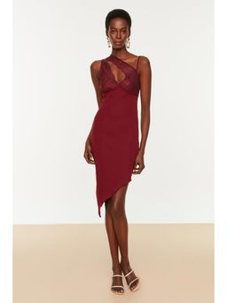 Trendyol - Women's Skinny Red Knee Length Dresses