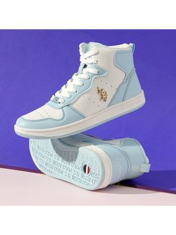 U.S. POLO ASSN. - Women ROWAN Lt.Blue Mid Top Sneakers