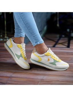 U.S. POLO ASSN. - Women Alora Yellow Sneakers