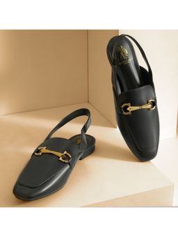 U.S. POLO ASSN. - Women Amalia Black Mules