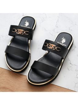 U.S. POLO ASSN. - Women Cinzia Black Eva Sandals