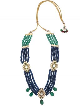 Joules By Radhika - Jade And Agate Beads Necklace