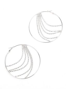 Odette - Women Silver Metal Earrings