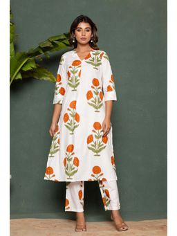 Autumnlane - Mika Pearl Cotton Printed Kurta & Pant (Set of 2)