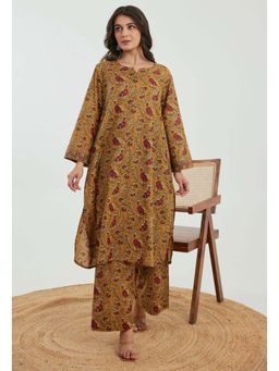 Autumnlane - Samragi Amber Printed Cotton Co-Ord (Set of 2)