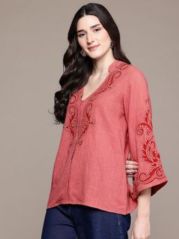 Ritu Kumar - Pink Inlay Short Tunic