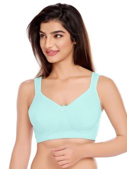 Juliet - Womens Full Support Non-Wired Bra Blue