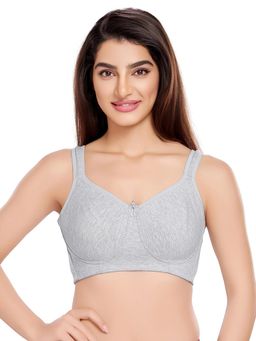 Juliet - Womens Full Support Non-Wired Bra Grey