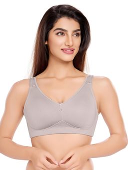 Juliet - Womens Plush Perfection Minimiser Bra Grey