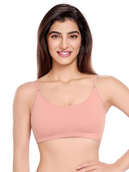 Juliet - Womens Sculpt and Support Series Padded Sports Bra Peach