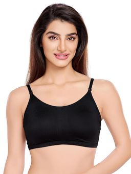 Juliet - Womens Non Padded Full Coverage Sports Bra Black