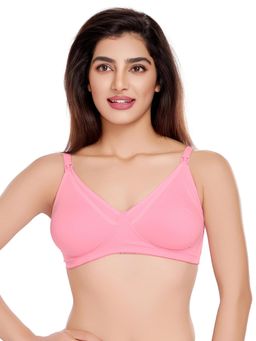 Juliet - Womens Nursing Seamless Boost Bra Mold Feed Pink
