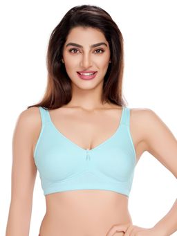Juliet - Womens Allure In Comfort Minimizer Bra Rose Blue