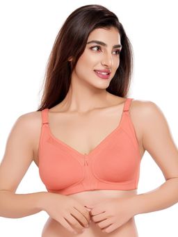 Juliet - Womens Softly Styled T-Shirt Bra Shrishti Peach