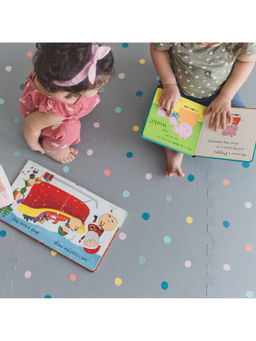Kind&Me - Grey Babies Waterproof Minimal Floor Foam Play Mat
