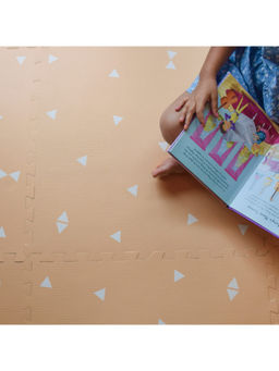 Kind&Me - Peach Foam Interlock Floor Tiles Play Mat