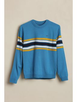 Allen Solly - Boys Blue Stripe Sweater