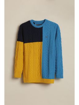 Allen Solly - Boys Multi-Colour Patterned Sweater