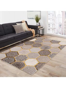 OBSESSIONS - Super Soft Anti-Static Polypropylene Bedside Runner, Brown & L Beige