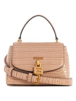 Guess - Beige Montreal Mini Flap Handbag