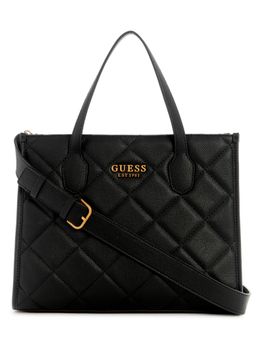 Guess - Black Silvana 2 Compartment Tote Bag