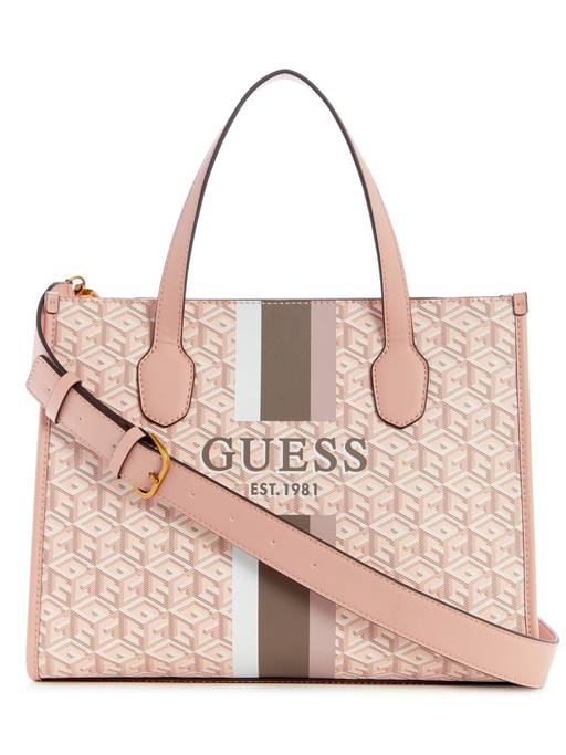 Buy Guess Pink Silvana 2 Compartment Tote Bag Online