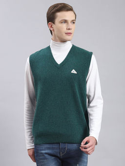 Monte Carlo - Green Multi Solid Sweater
