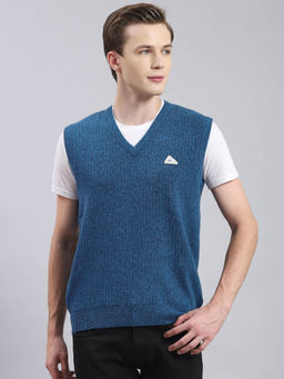 Monte Carlo - Blue Mix Solid Sweater