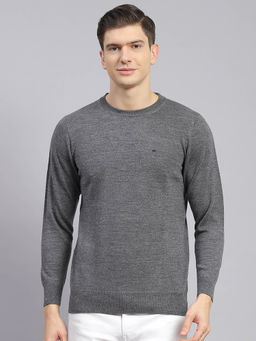 Monte Carlo - Md Grey Mix Solid Pullover