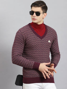 Monte Carlo - Purple Self Design Pullover