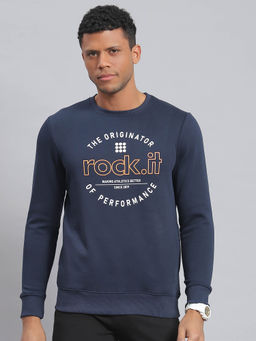 Rock.it - Navy Blue Printed Sweatshirt