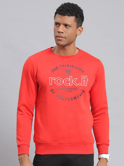 Rock.it - Red Printed Sweatshirt