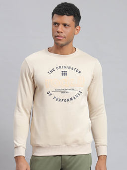 Rock.it - Cream Printed Sweatshirt