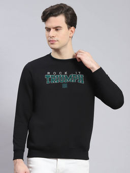 Rock.it - Black Typography Round Neck Sweatshirt