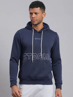 Rock.it - Navy Blue Printed Hoodie