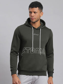 Rock.it - Olive Printed Hoodie