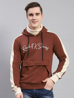 Rock.it - Coffee Brown Printed Hoodie